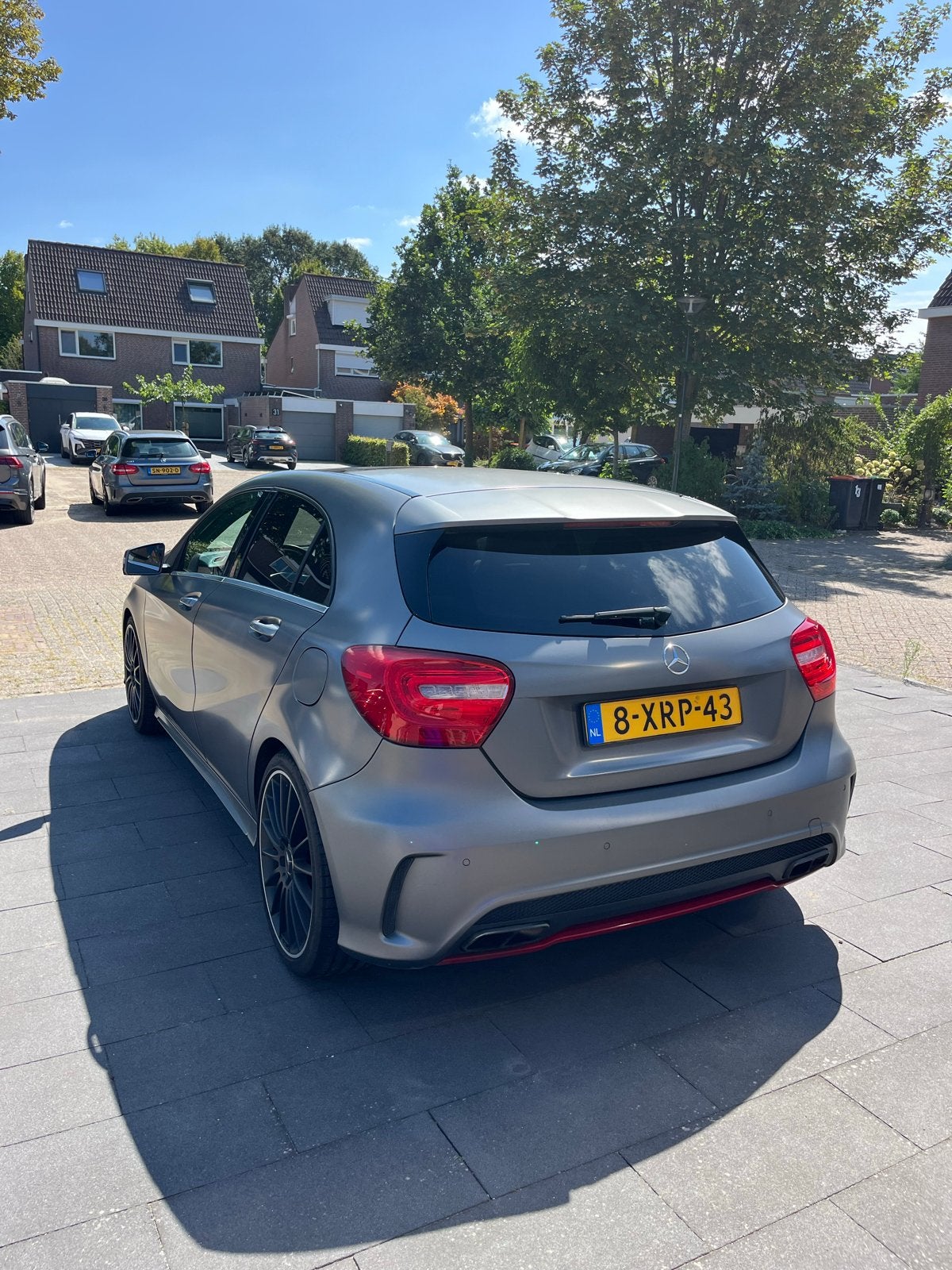 Mercedes-Benz  A250Sport Aut7 2013 mountain grey magno, Auto's, Mercedes-Benz, 730 kg, Zwart, 4 cilinders, 1365 kg
