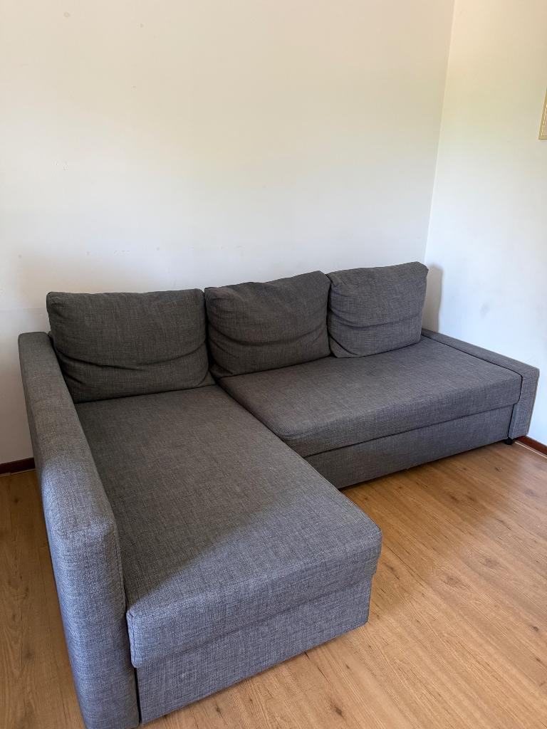 Friheten slaapbank met opbergruimte IKEA, Ophalen, Gebruikt, Tweepersoons, 190 cm of minder