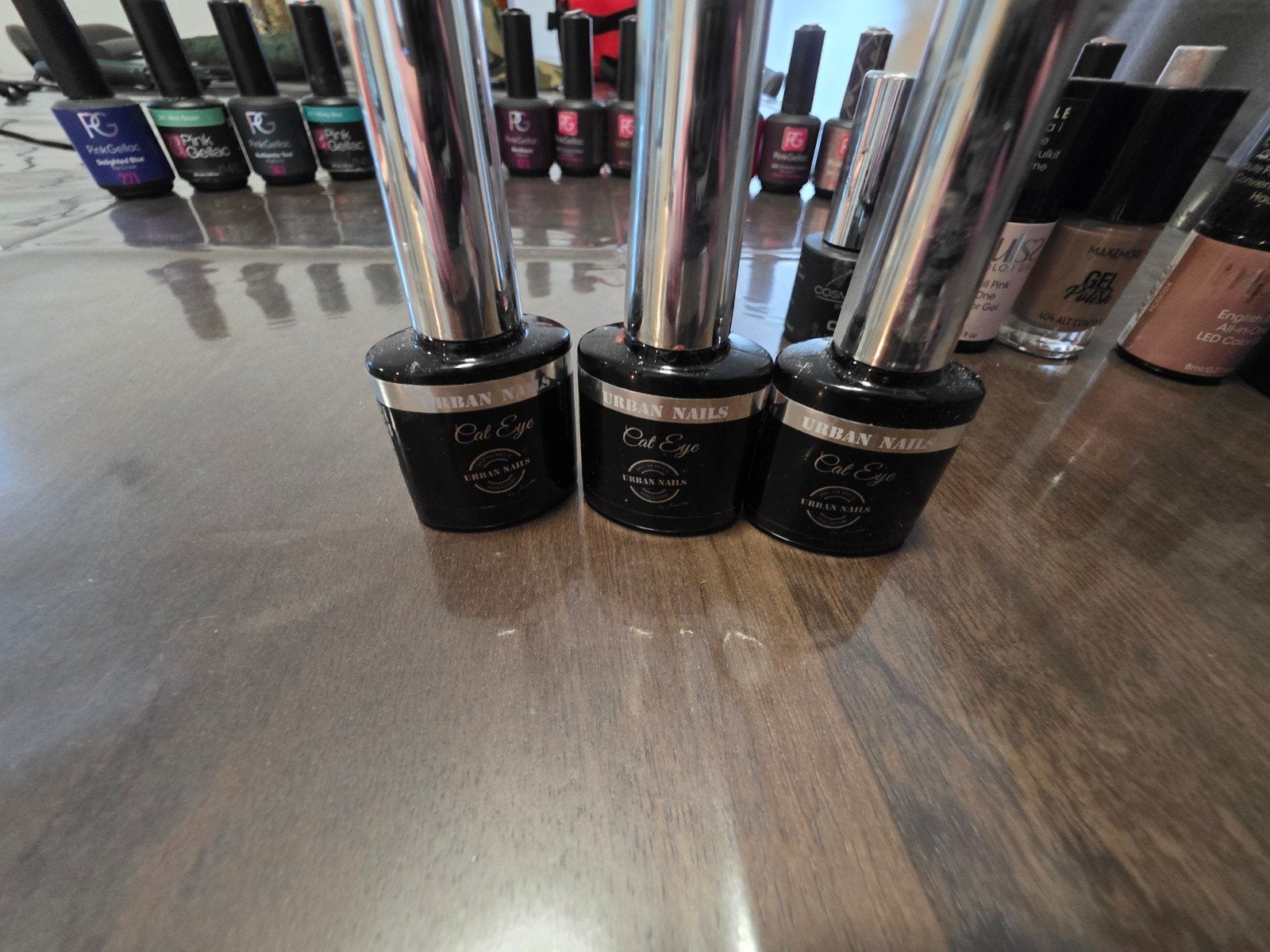 Complete Pink Gellac & Gel lak Set met LED-Lamp, Ophalen of Verzenden, Zo goed als nieuw, Overige kleuren, Handen en Nagels