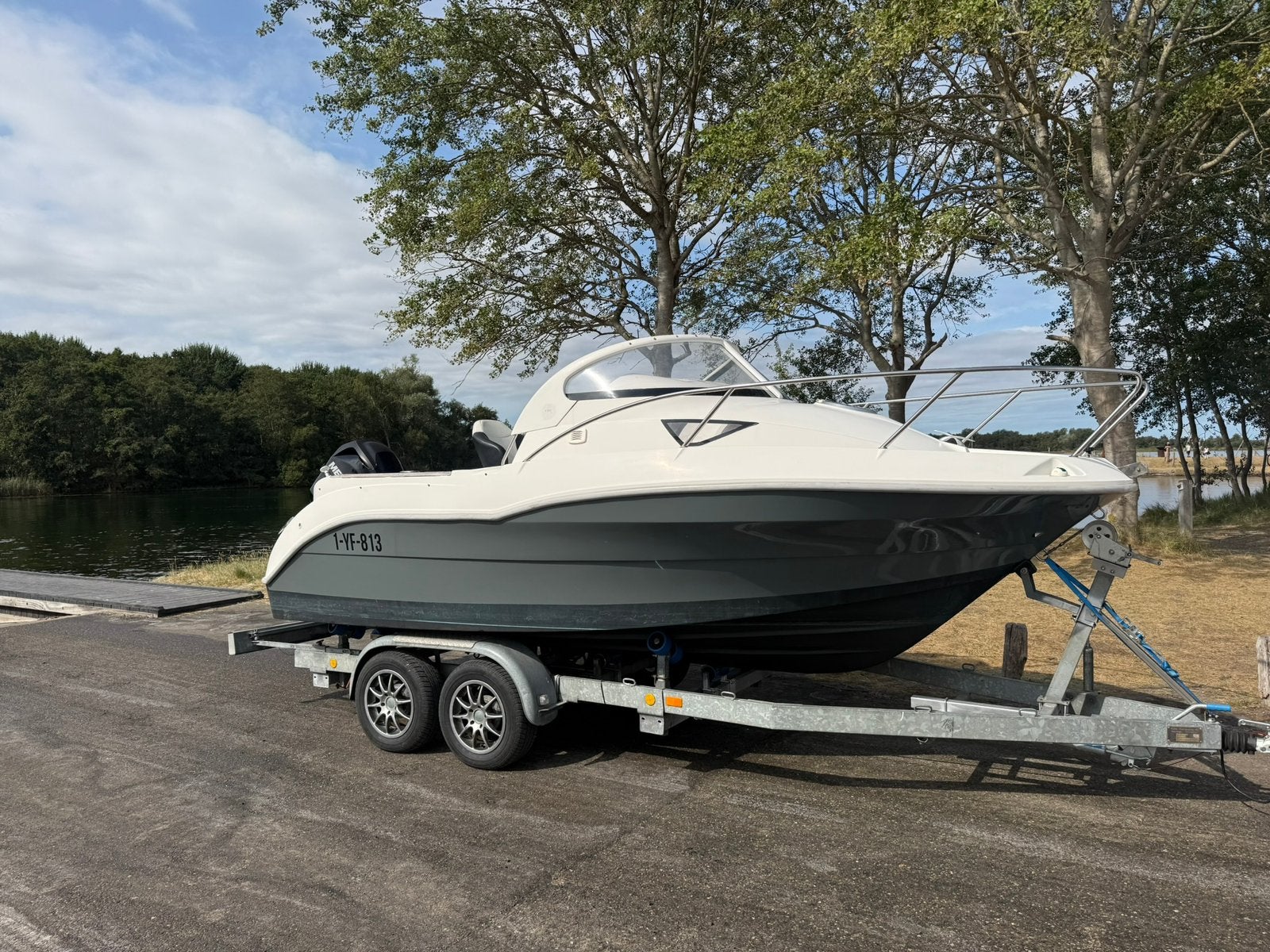 Quicksilver 540 Cabin | Mercury 4T 115 pk Vis/Consoleboot, Watersport en Boten, Ophalen, Zo goed als nieuw, Quicksilver, Buitenboordmotor