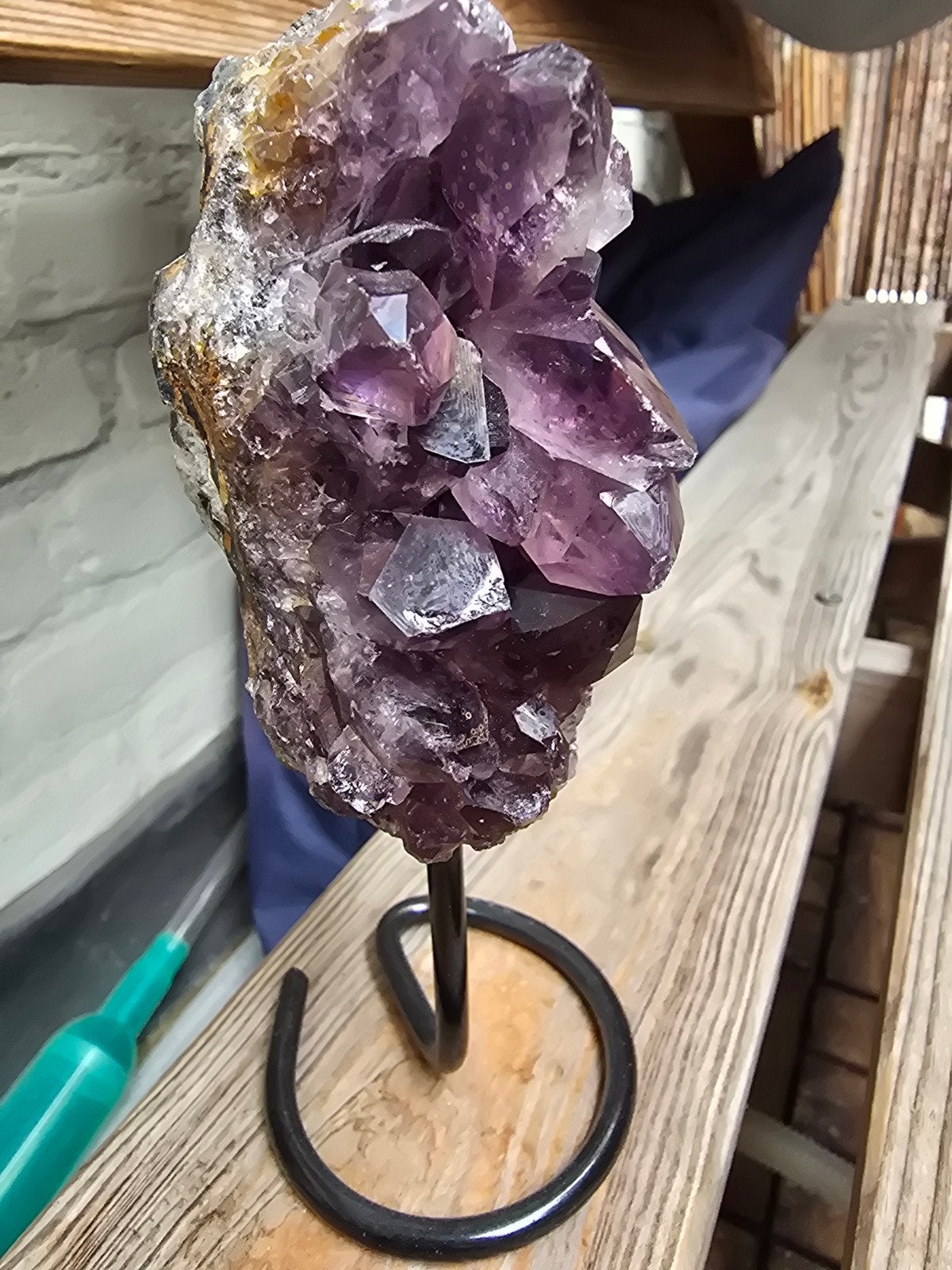 Amethist op standaard, Ophalen of Verzenden, Mineraal