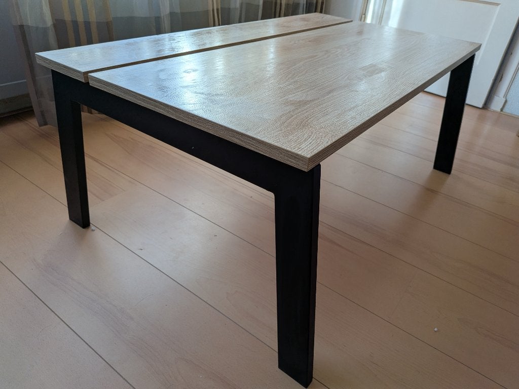 IKEA LJUNGSBRO salontafel 104x70 verstelbaar, 100 tot 150 cm, 50 tot 100 cm, Zo goed als nieuw, Modern