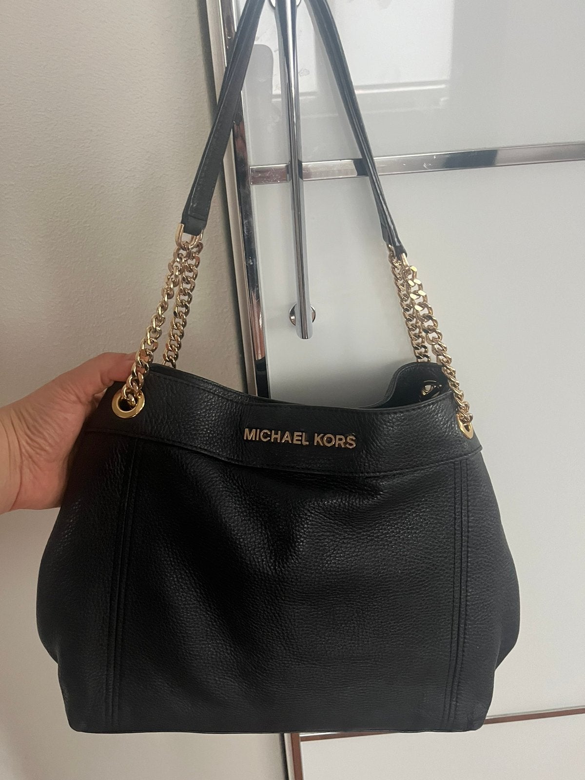 Michael Kors leren  dames tas, Sieraden, Tassen en Uiterlijk, Tassen | Damestassen, Ophalen of Verzenden, Zo goed als nieuw, Bruin