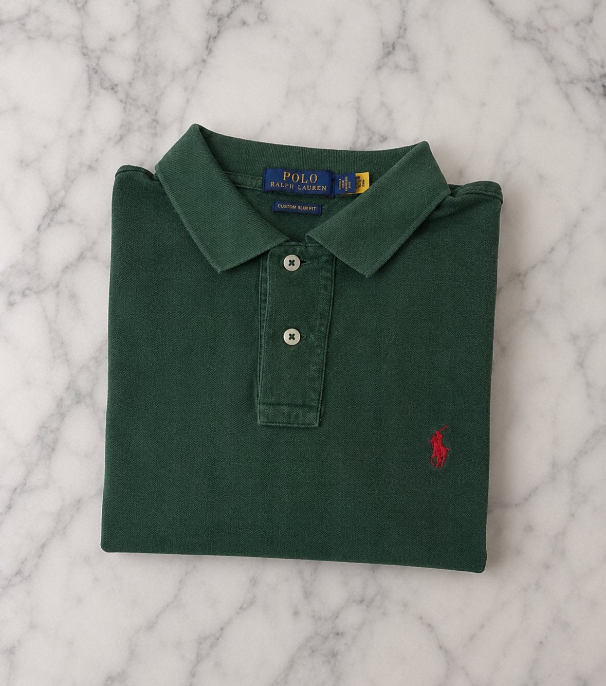 Ralph Lauren poloshirt donkergroen maat S, Kleding | Heren, Polo's, Ralph Lauren, Nieuw, Ophalen of Verzenden, Groen