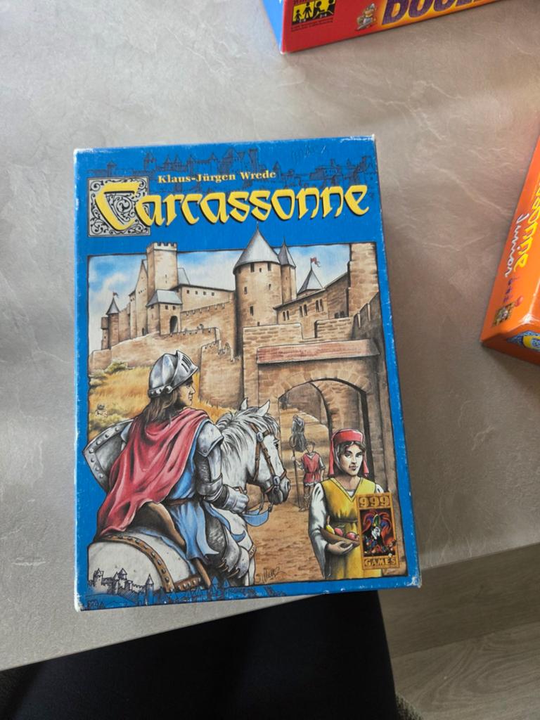 Carcassonne spel 999 games, Vijf spelers of meer, Ophalen of Verzenden, Zo goed als nieuw, 999 games.