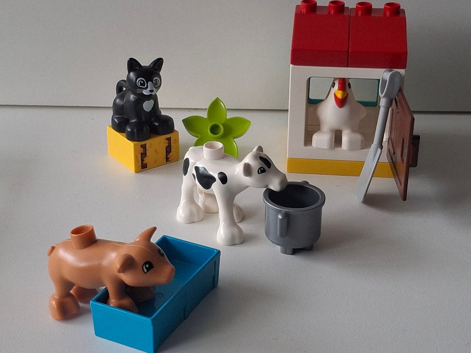 Duplo 10870. Boerderijdieren. Koe, kip, varken en kat., Kinderen en Baby's, Ophalen of Verzenden, Duplo