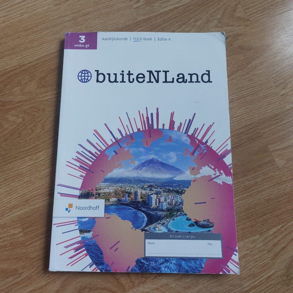buiteNLand 3 vmbo-gt Leerboek (Editie 4), Boeken, Ophalen of Verzenden, Zo goed als nieuw, VMBO, Aardrijkskunde