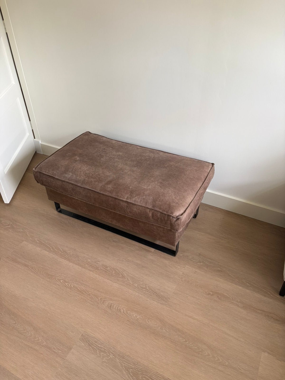 Hocker Microvezel leer, Ophalen, Gebruikt, Rechthoekig, Leer