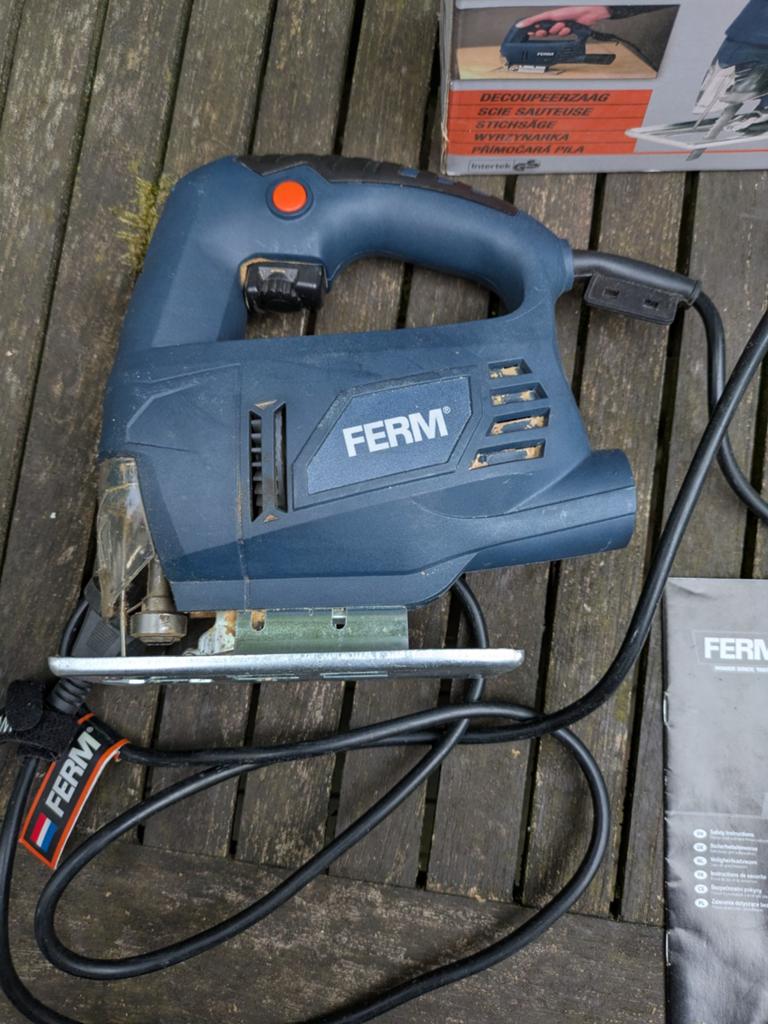 Ferm Decoupeerzaag JSM1030 - Zo goed als nieuw, Decoupeerzaag, Ophalen of Verzenden, 30 tot 70 mm, Minder dan 600 watt