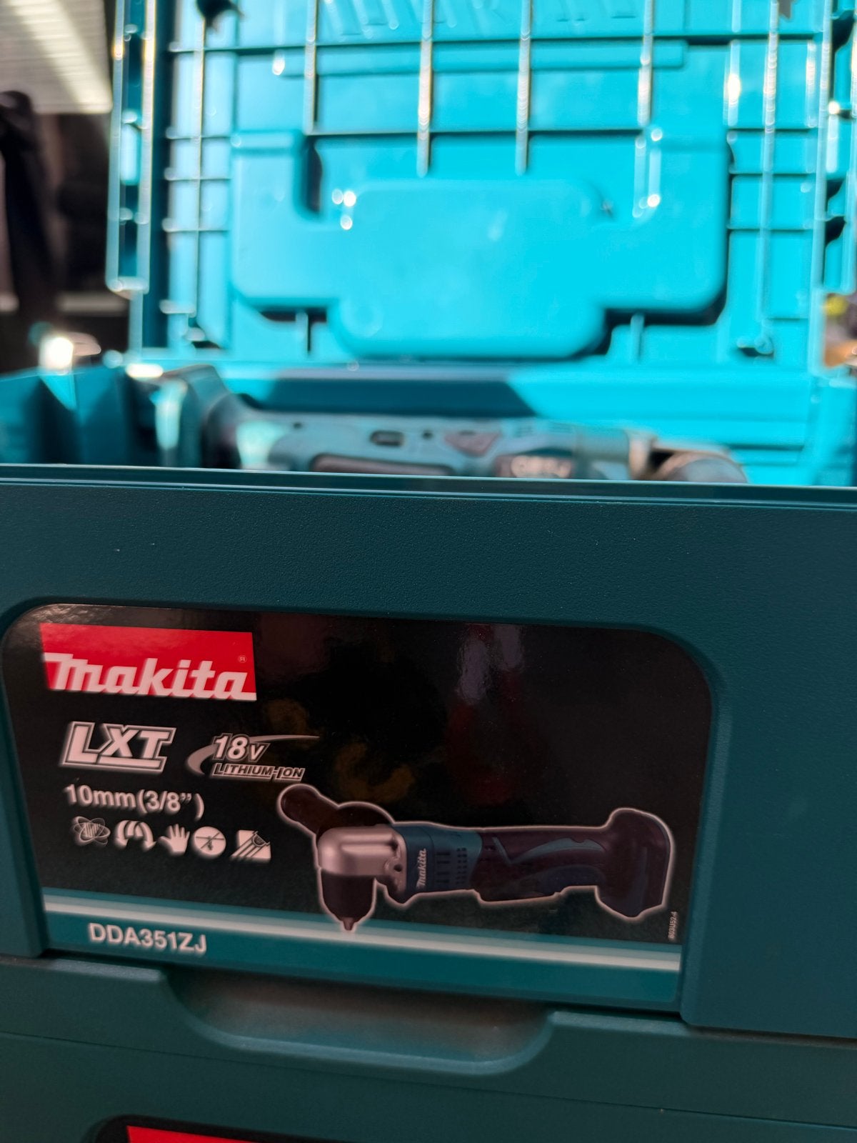 Makita DDA351ZJ Haakse Schroefmachine 18V (body), Ophalen, Gebruikt, Boor- en Schroefmachine, Variabele snelheid
