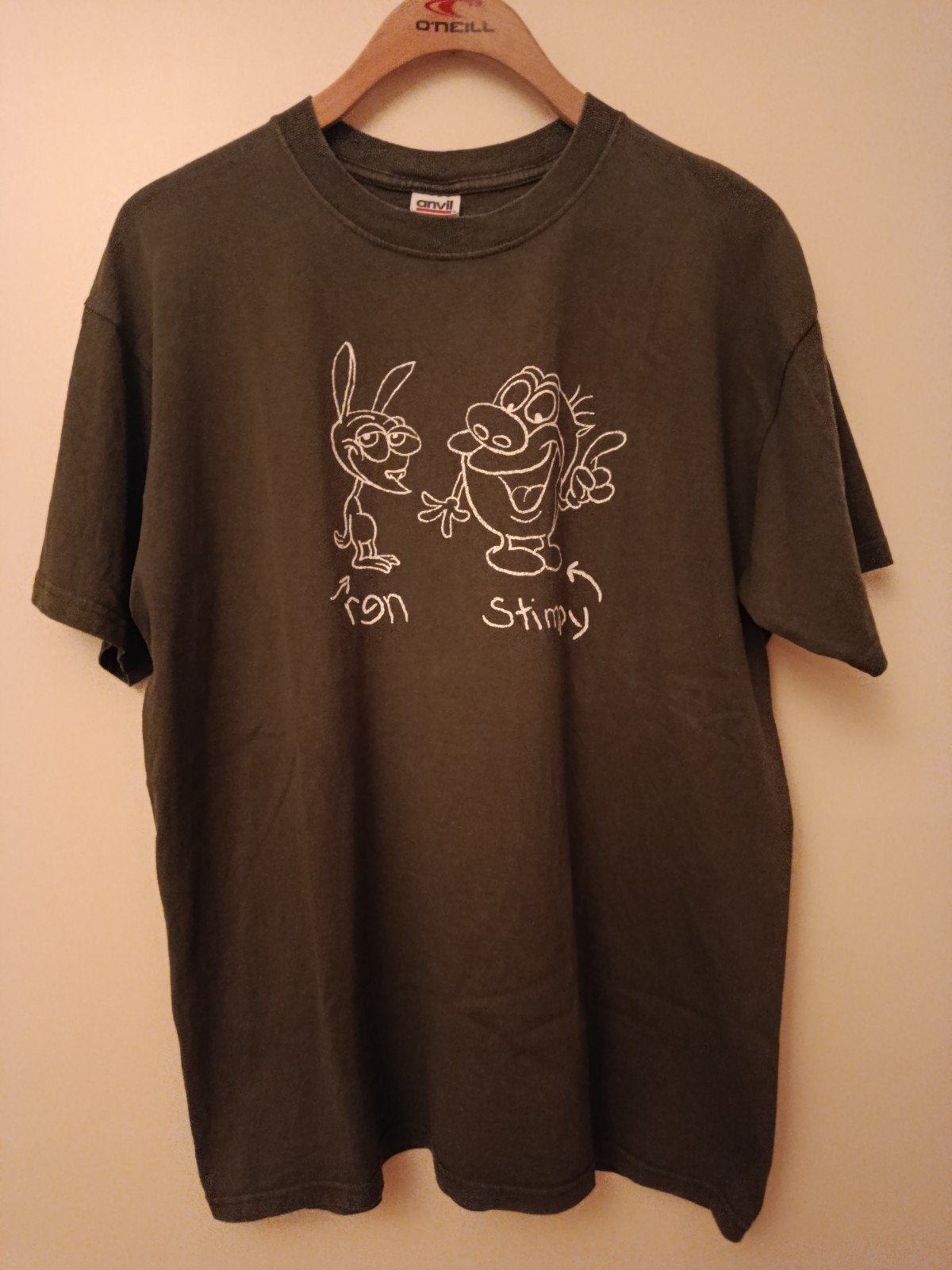 Ren & Stimpy Anvil T-shirt Maat L, Ophalen, Gedragen