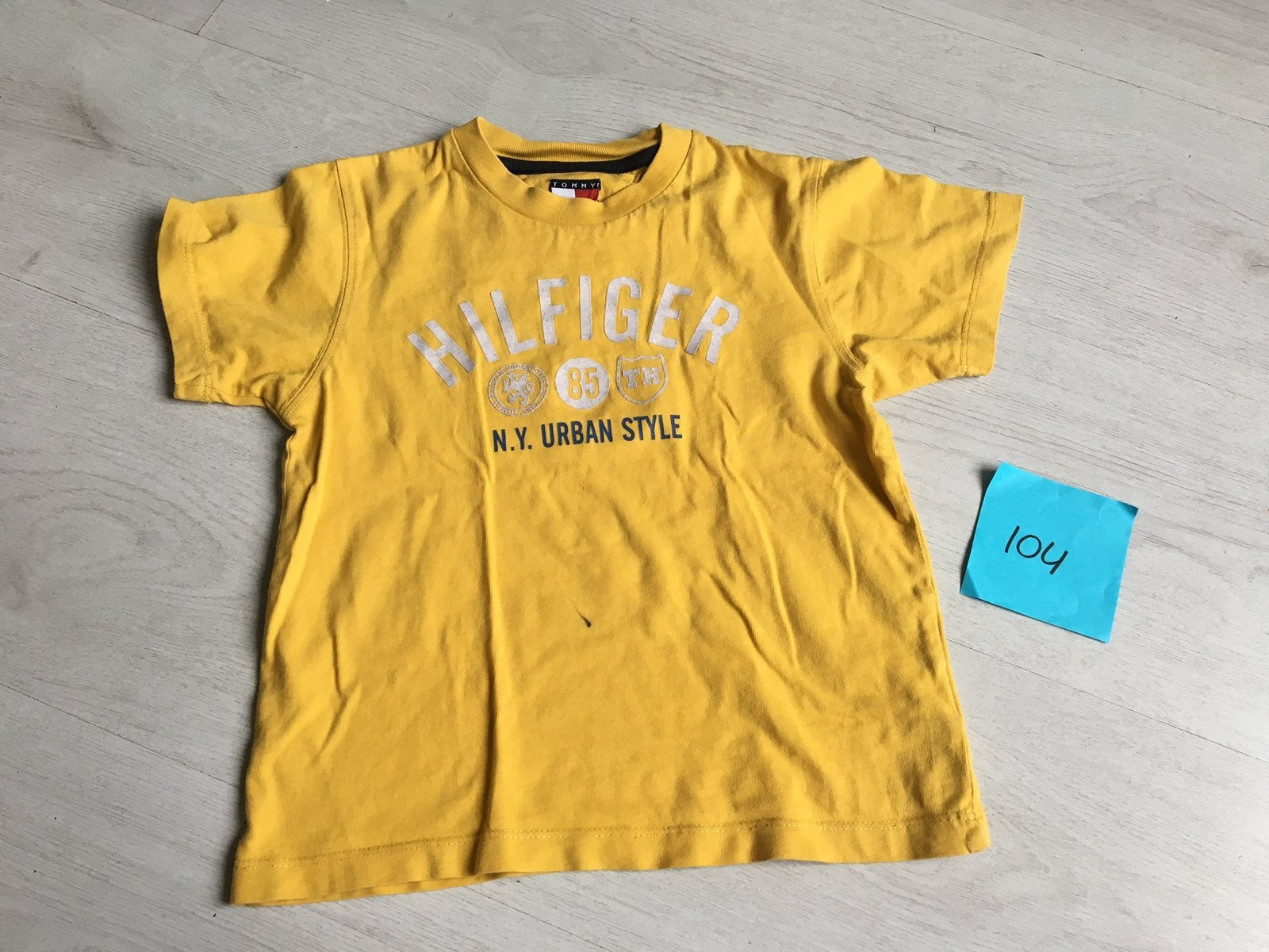 Tommy Hilfiger shirt maat 104, Kinderen en Baby's, Kinderkleding | Maat 104, Ophalen, Zo goed als nieuw, Jongen, Shirt of Longsleeve