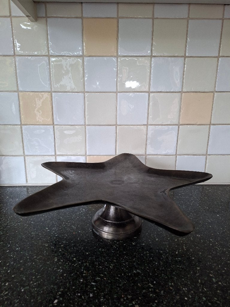 Riverdale Ster Kerst Cake Stand 43 cm, Ophalen of Verzenden, Zo goed als nieuw, Metaal, Demontabel