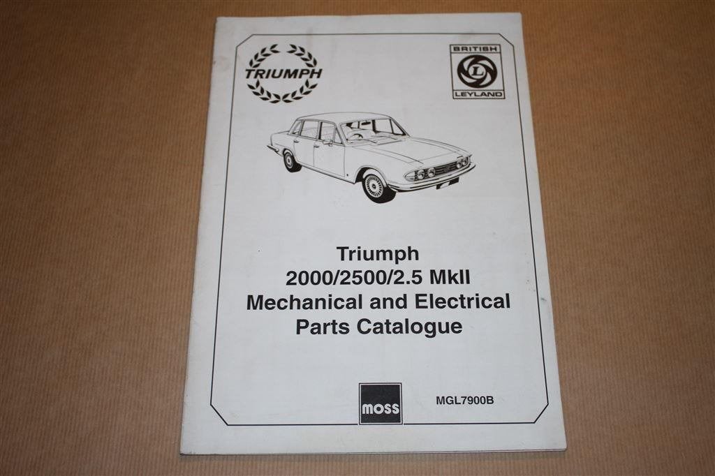 Triumph 2000/2500/2.5 Mkll Parts Catalogue, Auto diversen, Ophalen of Verzenden