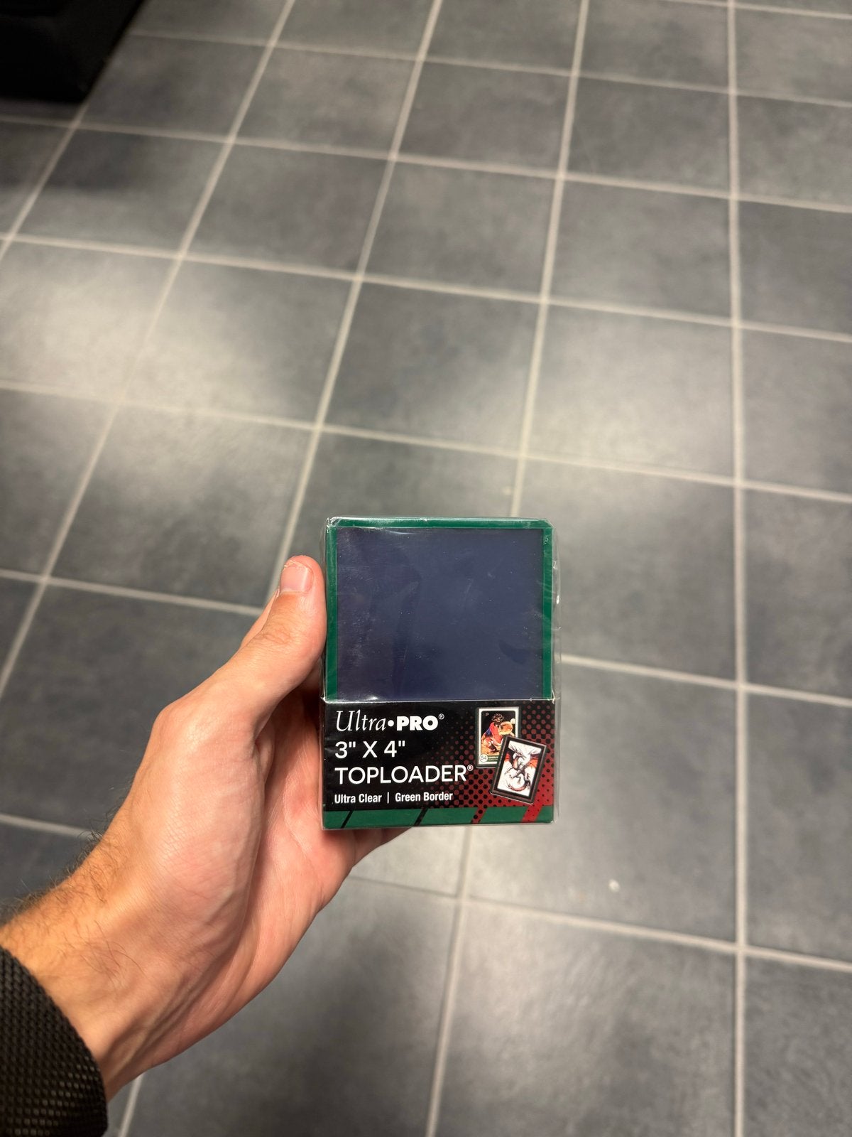 Ultra Pro Toploader 3" x 4" Ultra Clear | Green Border, Ophalen of Verzenden, Nieuw