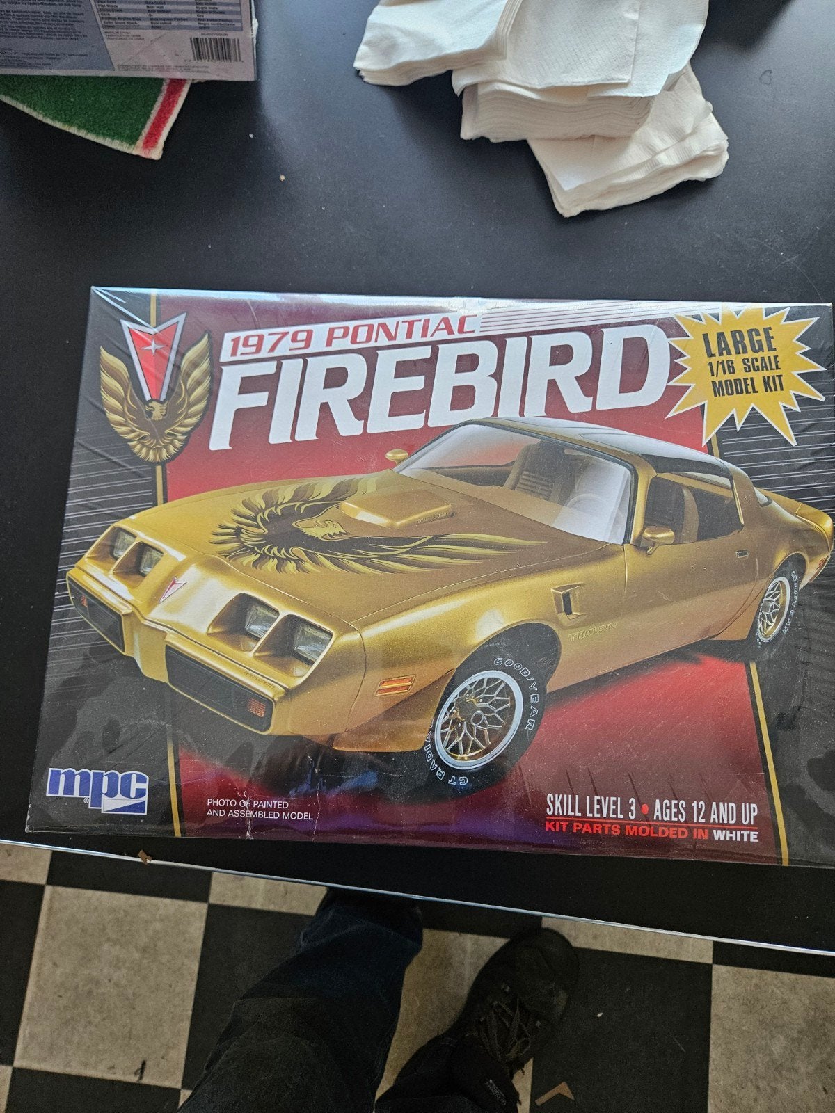 pontiac firebird bouwpakket, Hobby en Vrije tijd, Overige merken, Auto, Groter dan 1:32, Nieuw