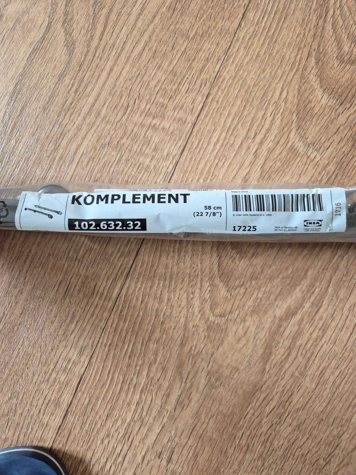 IKEA KOMPLEMENT Lade/Mand - Wit (58 cm), Met plank(en), Modern, Functioneel, Nieuw, Minder dan 100 cm