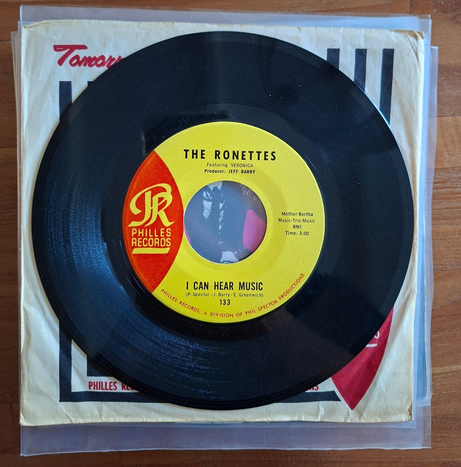 Ronettes - I can hear music - Single is TOP, Ophalen of Verzenden, Gebruikt, 7 inch, Pop