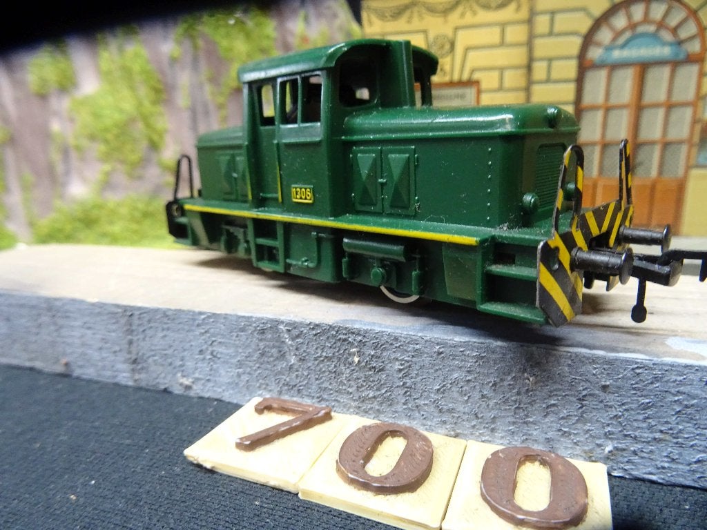 700=Fleischmann V36 rangeer loc.309, Gebruikt, Fleischmann, Ophalen of Verzenden, Gelijkstroom