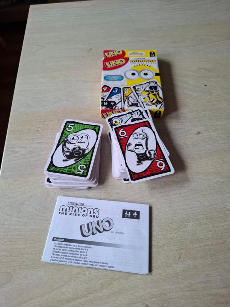UNO Minions: The Rise of Gru kaartspel, Hobby en Vrije tijd, Gezelschapsspellen | Kaartspellen, Service.mattel.com, Ophalen of Verzenden