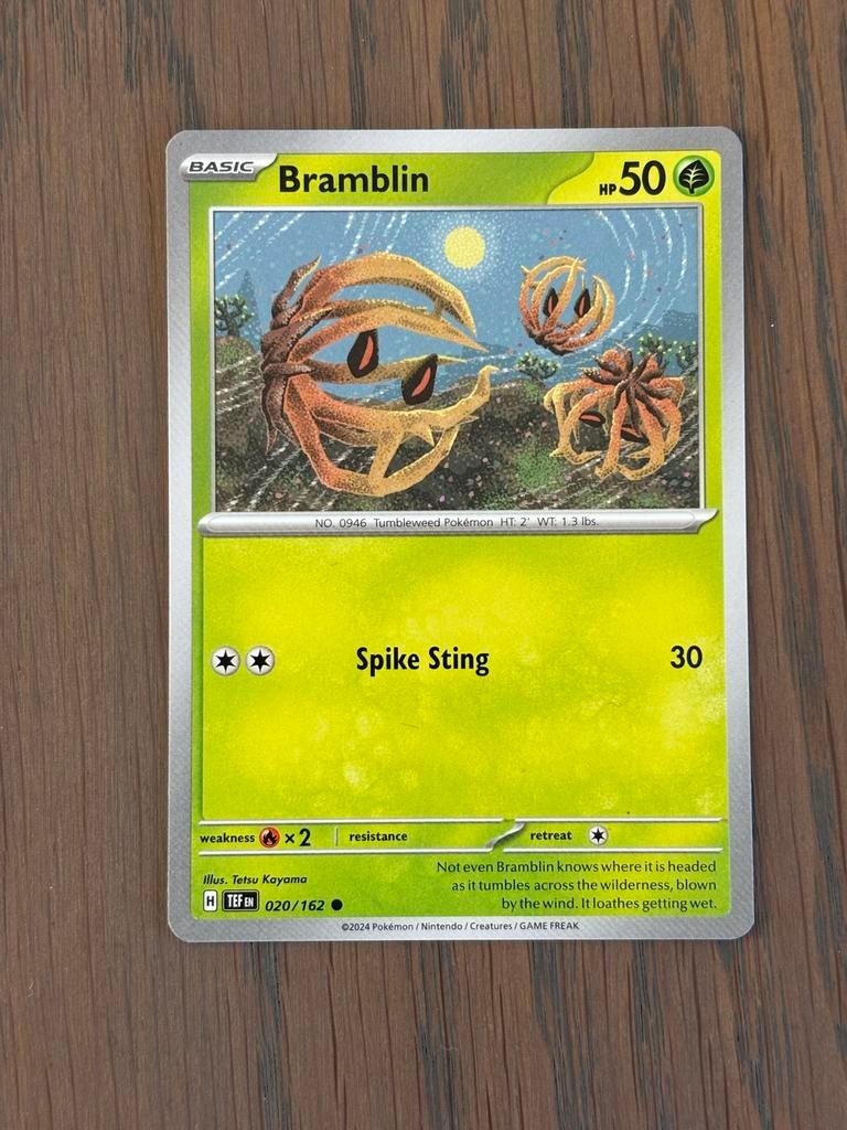 Bramblin Pokémon Kaart - Basic HP 50 - Tetsu Kayama, Hobby en Vrije tijd, Verzamelkaartspellen | Pokémon, Nieuw, Losse kaart, Ophalen of Verzenden