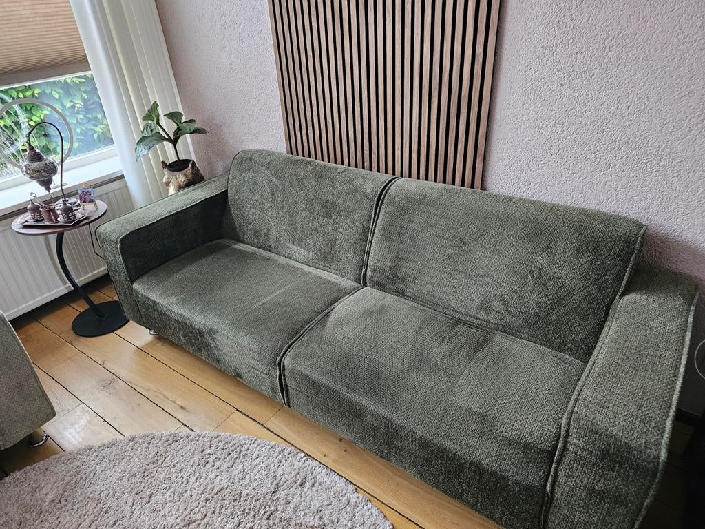 Prachtige 2,5-zitsbank en fauteuil zsm gratis ophalen!!, Huis en Inrichting, Banken | Bankstellen, Ophalen, Tweepersoons, 75 tot 100 cm