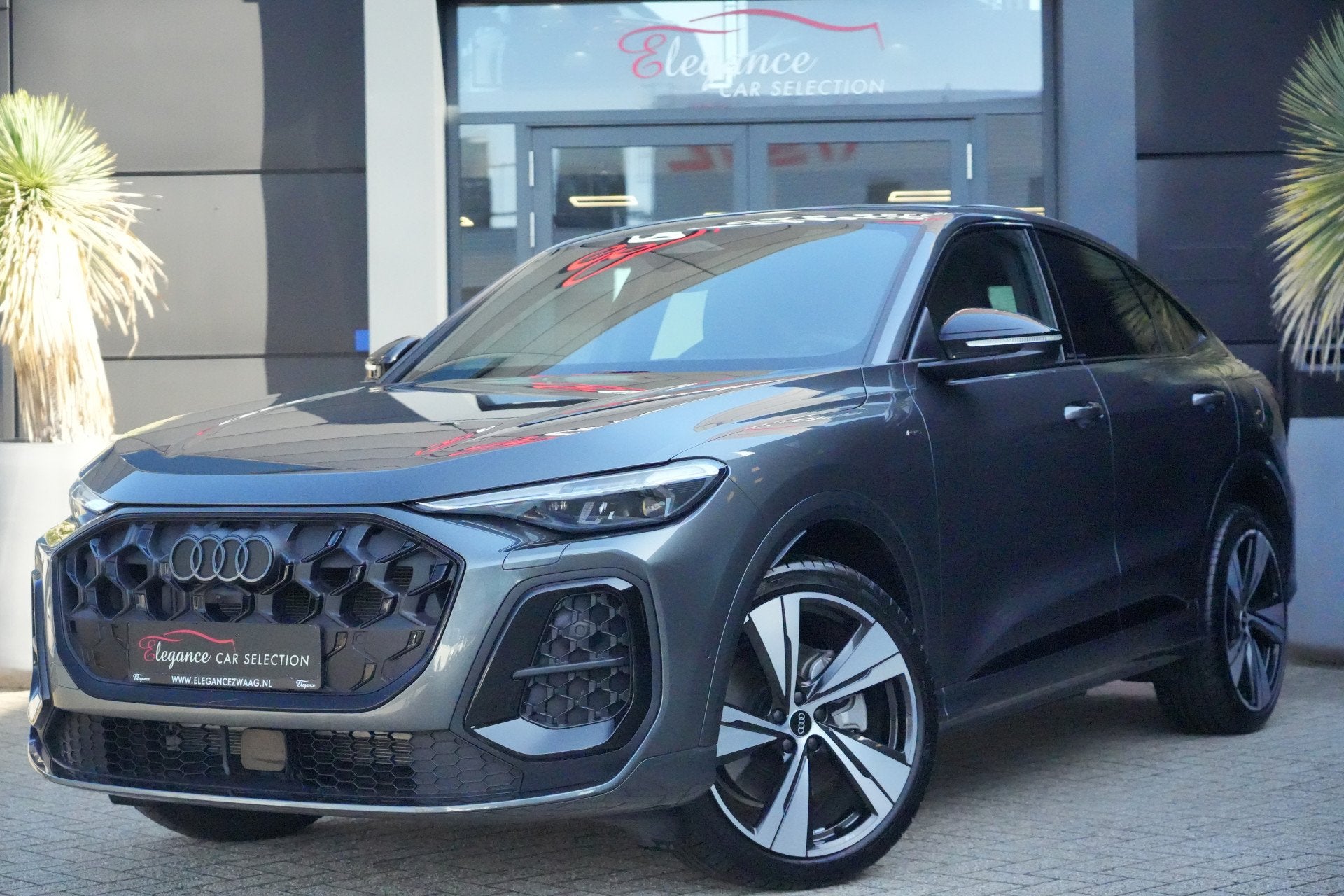 Audi Q5 Sportback 2.0 TFSI e-hybrid quattro S edition 299pk, Auto's, Audi, Automaat, Gebruikt, Zwart, 4 cilinders
