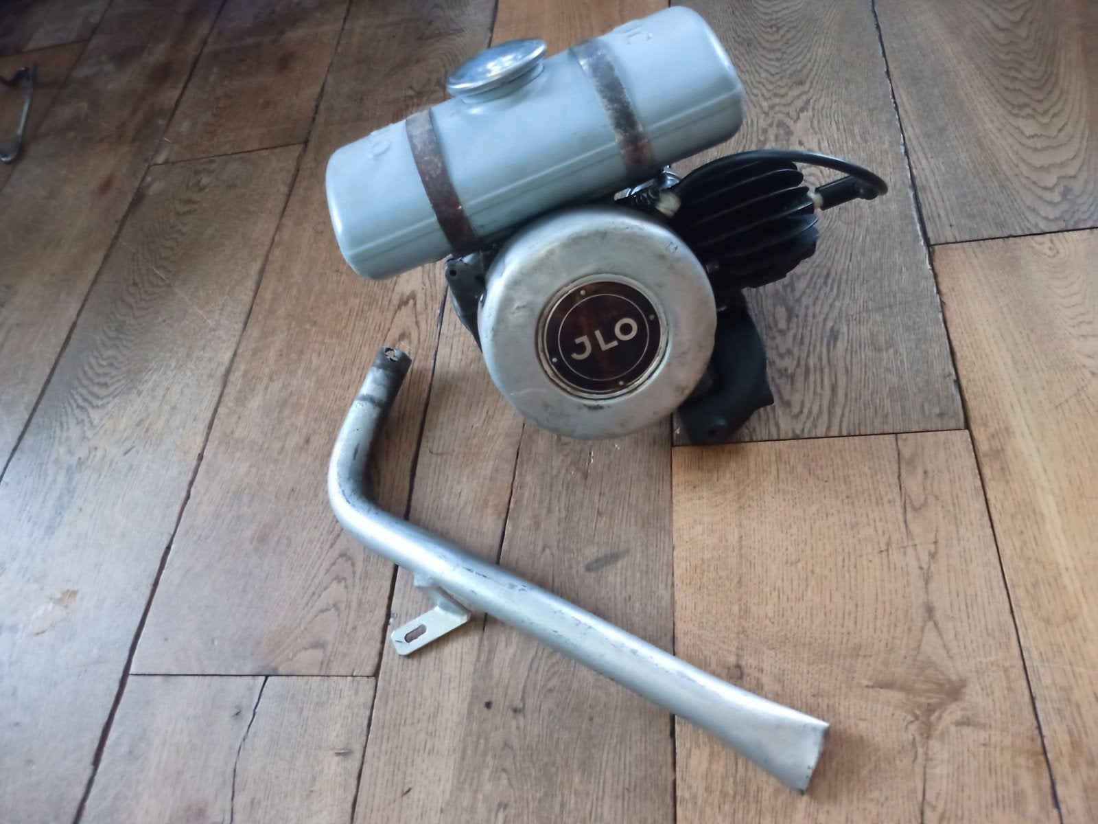 JLO F60H Motorblok met tank en uitlaat - oldtimer bromfiets, Ophalen, Gebruikt, Blok, Overige merken