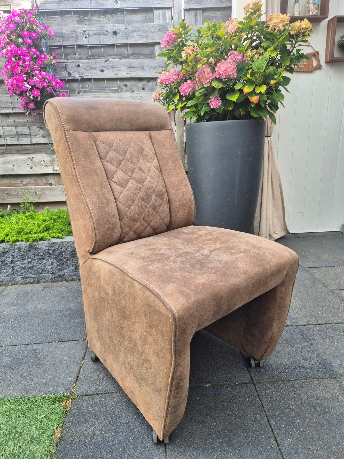 te koop 4 eetkamer stoelen, Huis en Inrichting, Fauteuils, Ophalen, Zo goed als nieuw, Minder dan 75 cm, 50 tot 75 cm