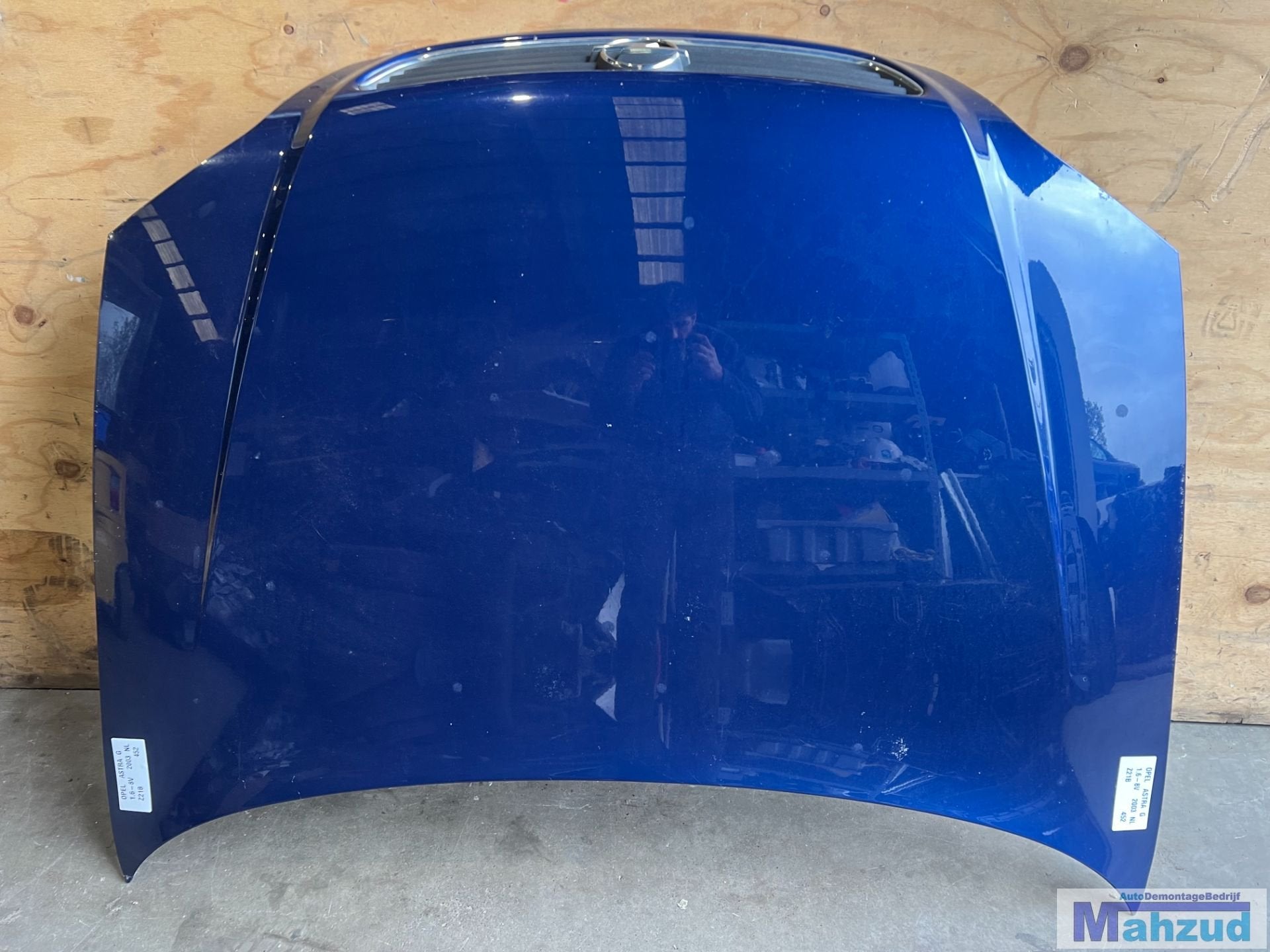 OPEL ASTRA G Blauw Z21B Motorkap 1997-2004, Gebruikt, Opel Automobile GmbH, Ophalen of Verzenden, Kontakt@opel-infoservice.de