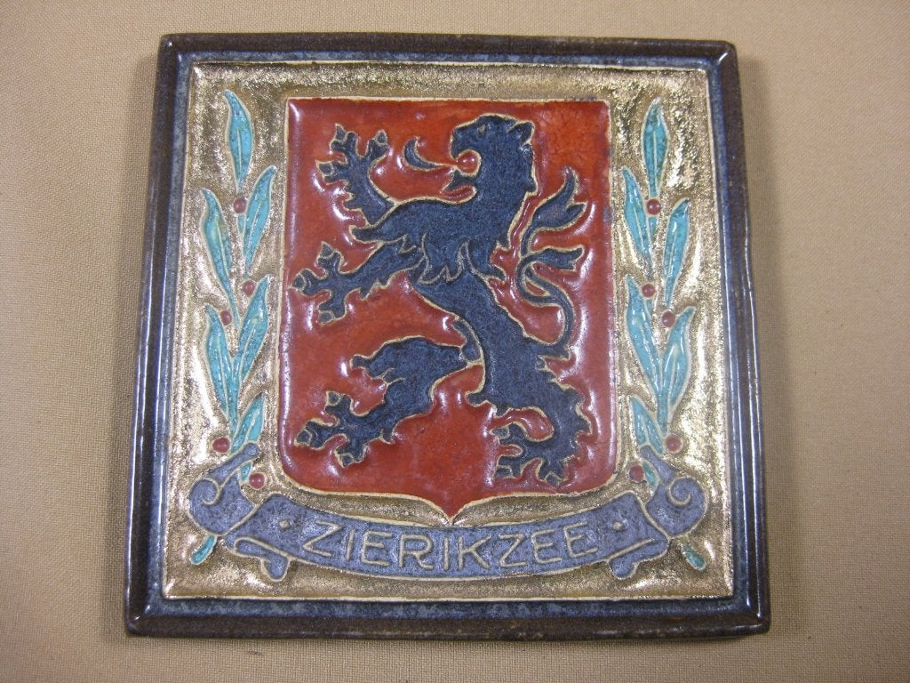 Porceleyne Fles cloisonne tegel Zierikzee, Ophalen of Verzenden
