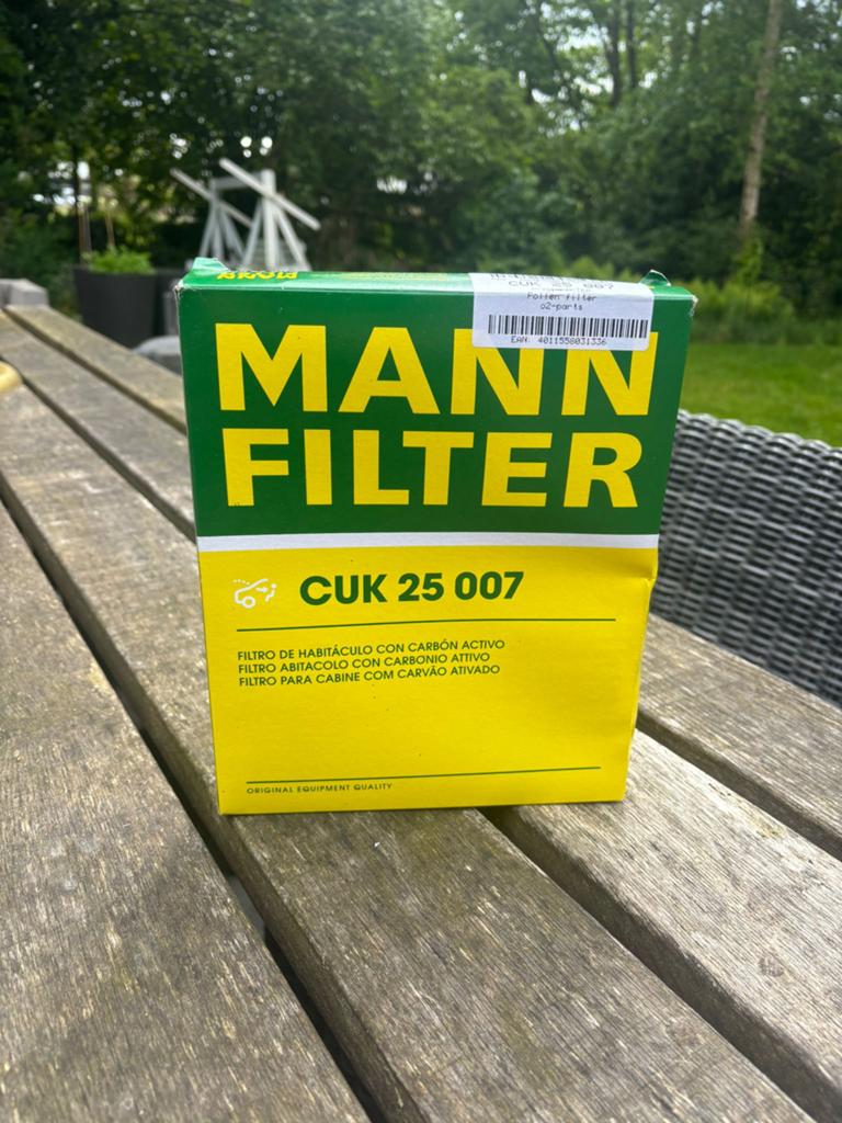 Interieurfilter MANN FILTER CUK 25 007 voor Volvo V40 (2013-, Ophalen, Nieuw, Volvo