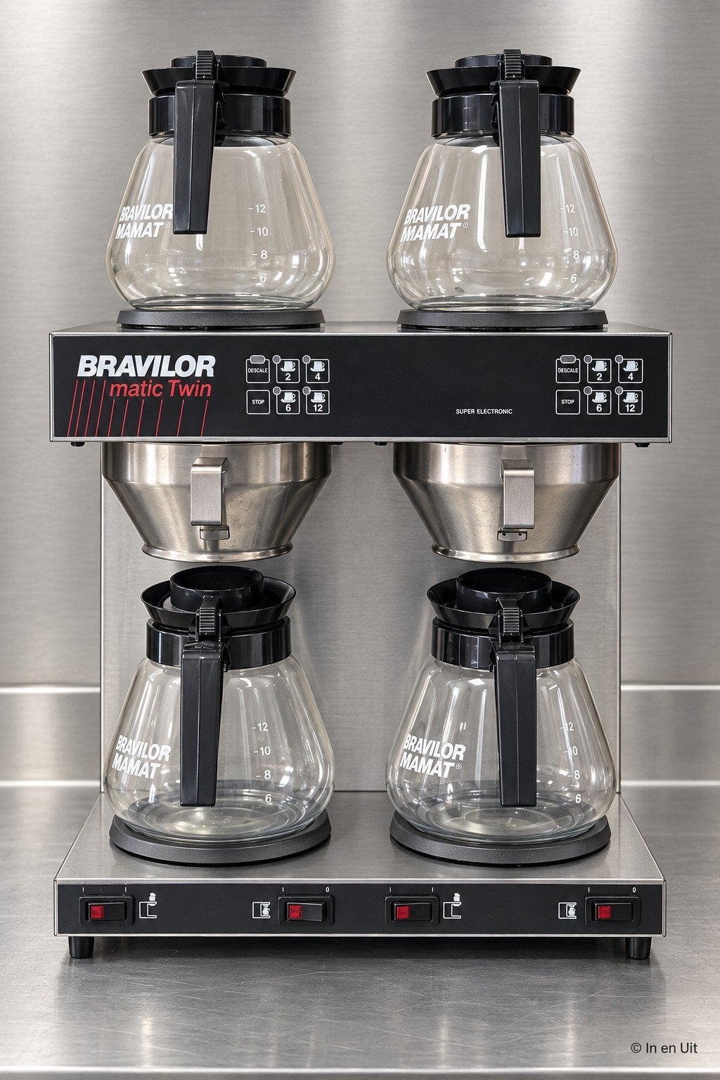 Bravilor Matic twin dubbel koffiezetapparaat met garantie, 10 kopjes of meer, Gemalen koffie, Ophalen of Verzenden, Bravilor Bonamat