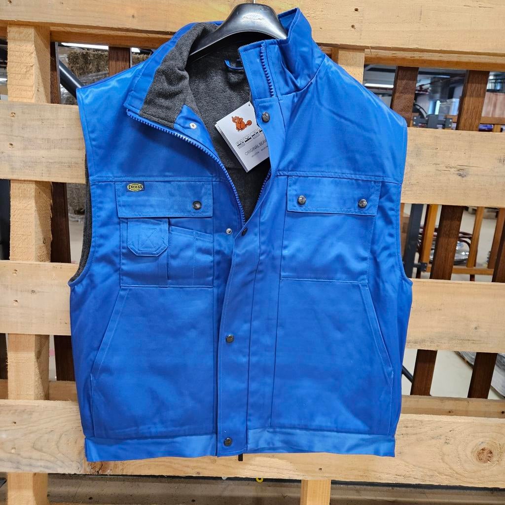 Original Beaver Werkvest - Blauw (Maat L), Kleding | Heren, Jassen | Zomer, Zo goed als nieuw, Maat 52/54 (L), Blauw, Ophalen of Verzenden