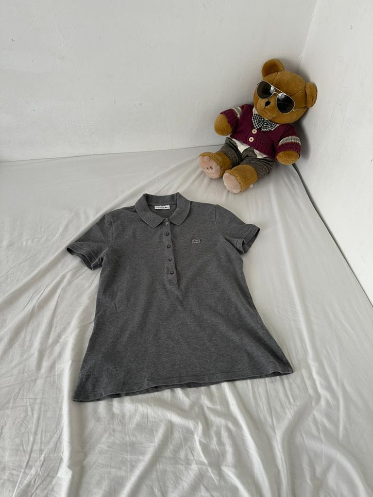 Nieuw Lacoste poloshirt, Ophalen of Verzenden, Zo goed als nieuw, Maat 48/50 (M), Grijs
