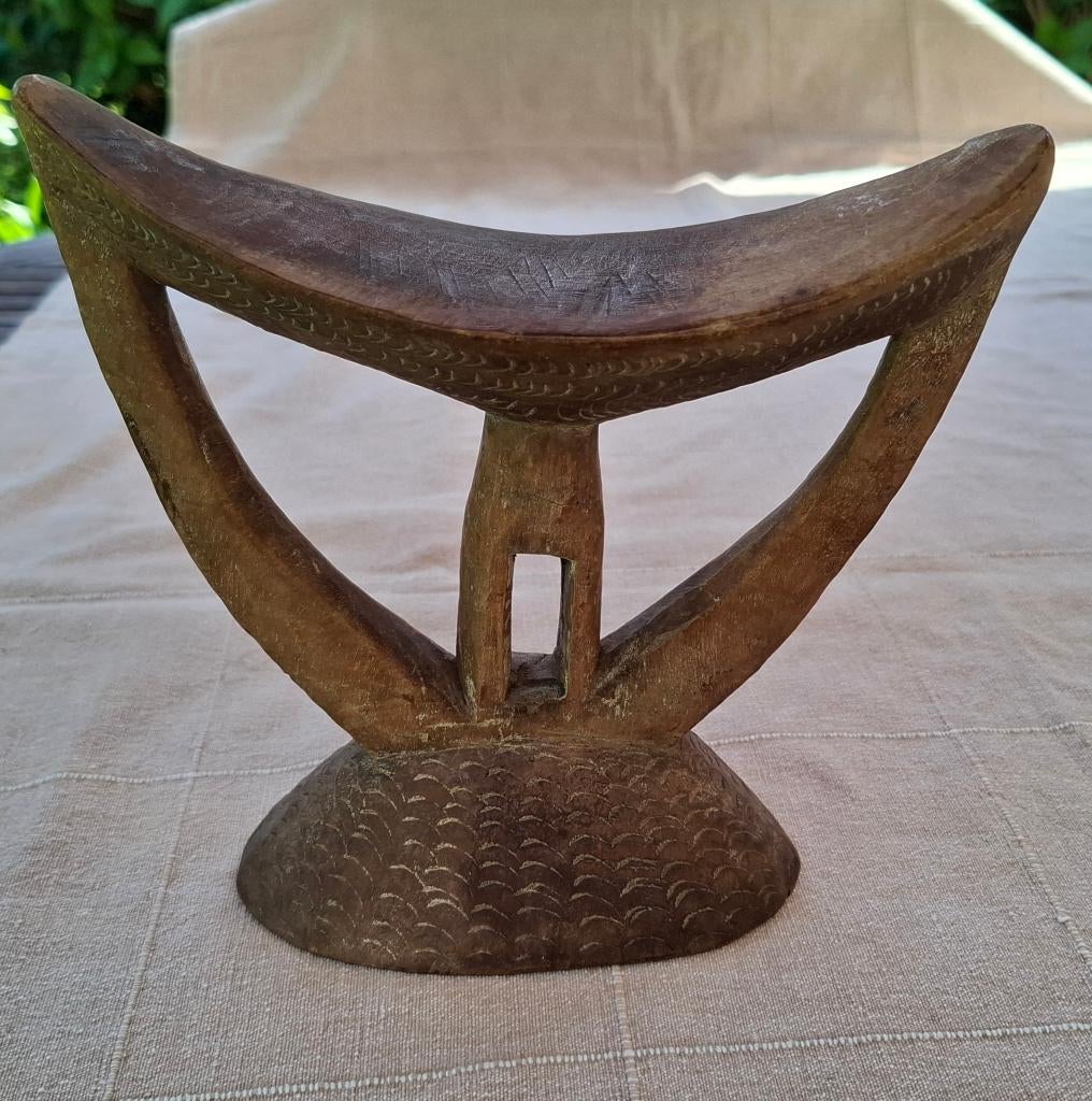 Ethiopische houten neksteun, Antiek en Kunst, Kunst | Niet-Westerse kunst, Verzenden