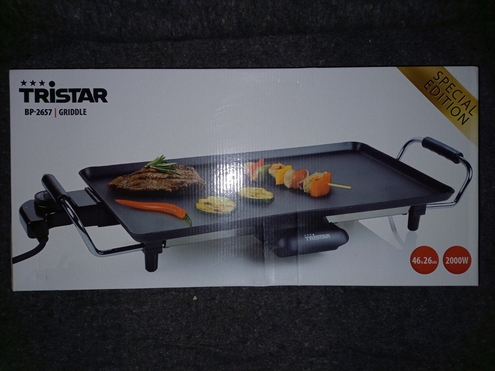 Tristar bakplaat BP 2657, geheel nieuw, Ophalen of Verzenden, Nieuw, Tafelgrill