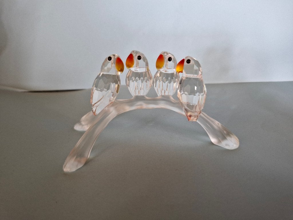Swarovski dwergpapegaaien, Ophalen of Verzenden, Zo goed als nieuw, Figuurtje