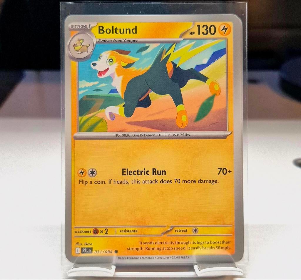 PHANTASMAL FLAMES STAGE 1 BOLTUND 031/094, Hobby en Vrije tijd, Verzamelkaartspellen | Pokémon, Ophalen of Verzenden, Zo goed als nieuw