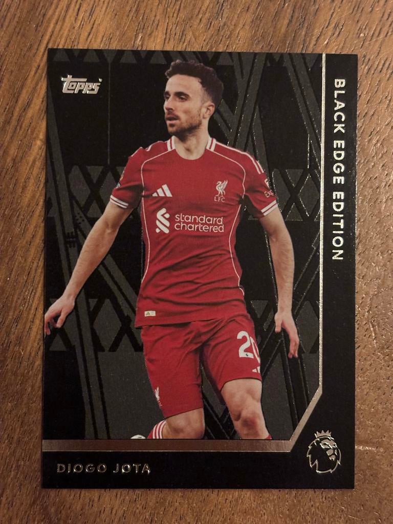 Diogo Jota Topps Black Edge Edition Kaart 2025/26, Ophalen of Verzenden, Nieuw, Buitenlandse clubs, Spelerskaart