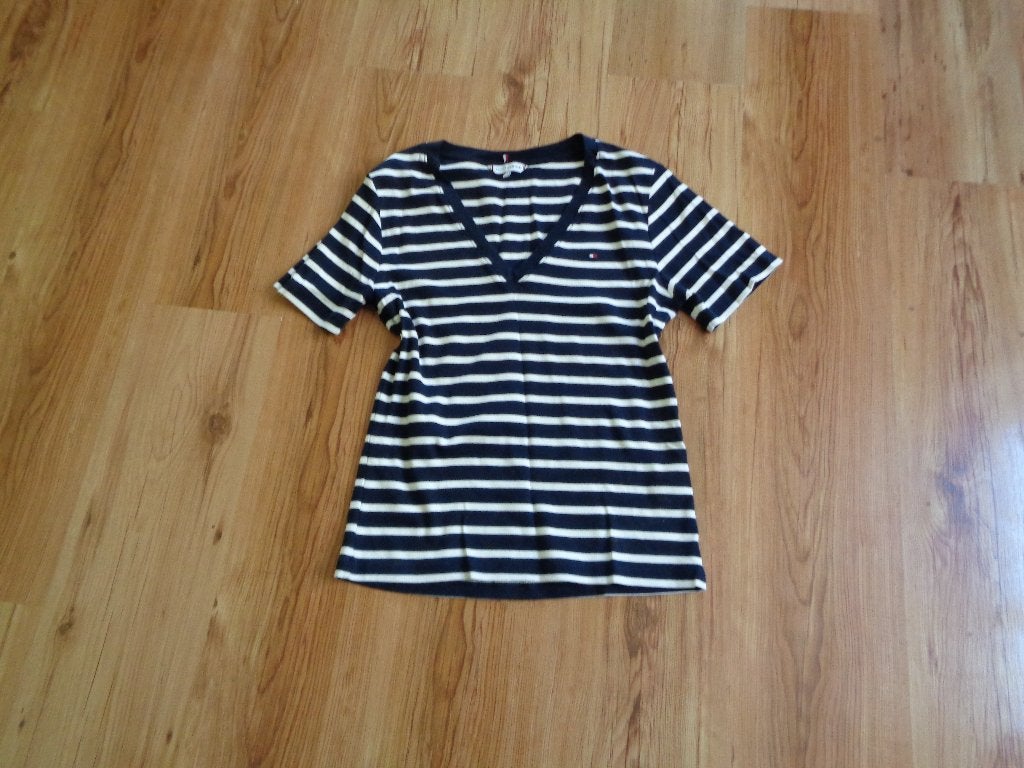Dames Tshirt Mt M  Merk Tommy Hilfinger, Kleding | Dames, T-shirts, Maat 38/40 (M), Blauw, Ophalen of Verzenden, Zo goed als nieuw