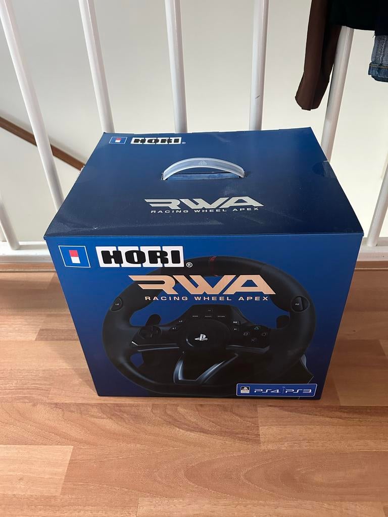 HORI RWA Racing Wheel Apex - Race Stuur voor PS4/PS3/PC, Spelcomputers en Games, Ophalen, Gebruikt, Stuur of Pedalen, PlayStation 4