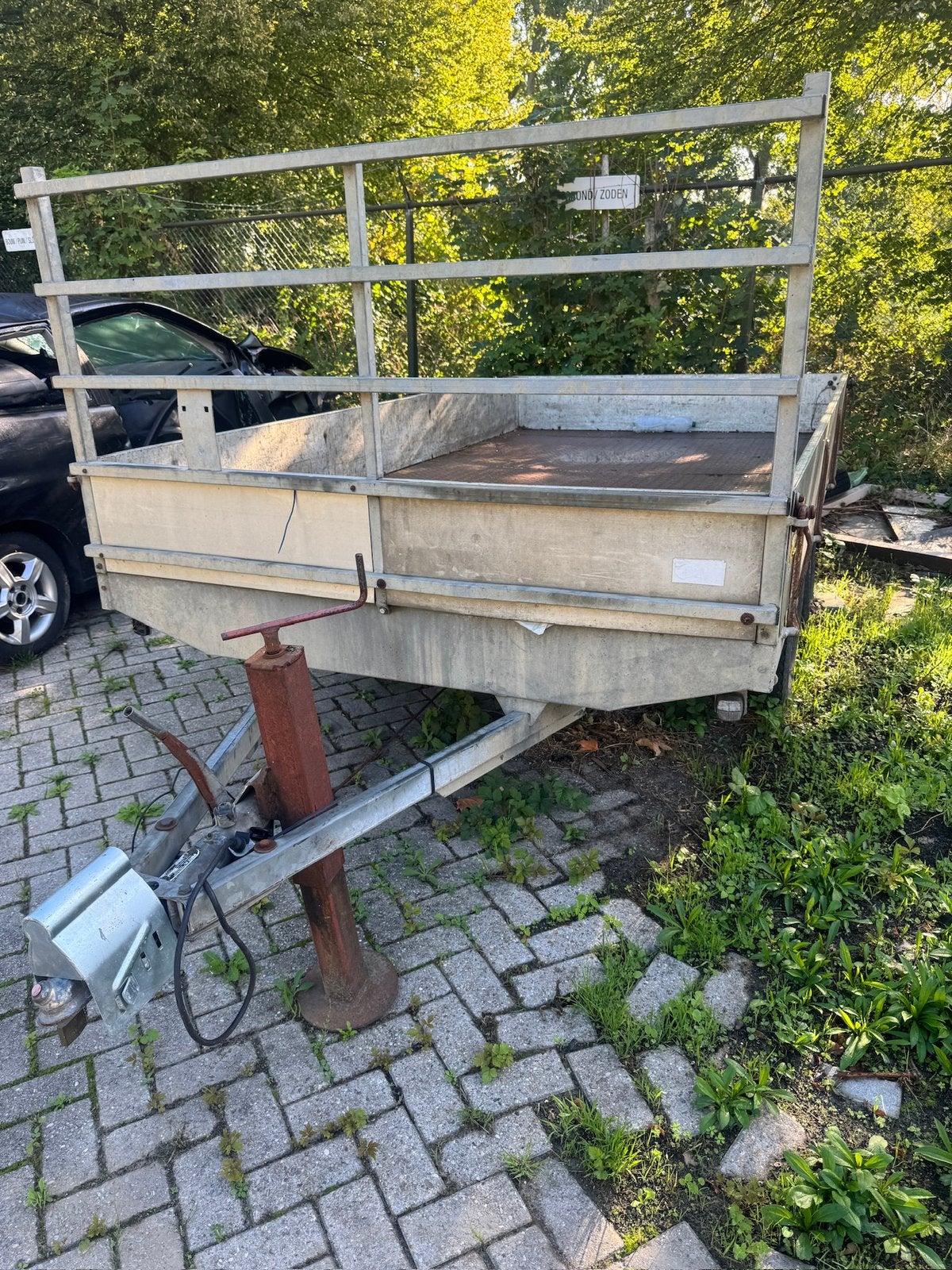 Te koop Hapert plateauaanhanger ., Ophalen, Gebruikt