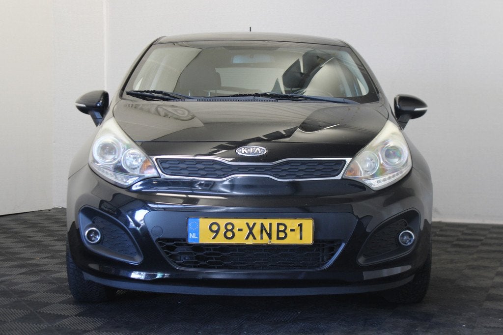Kia Rio 1.2 CVVT Super Pack *WP* (bj 2012), Euro 5, Zwart, 4 cilinders, Zwart