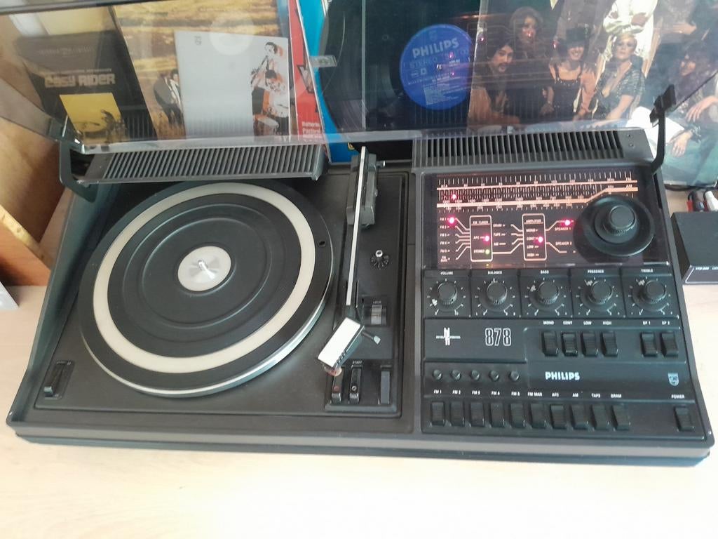 Philips 878 hifi versterker/pickup/receiver, Ophalen, Gebruikt, Overige merken