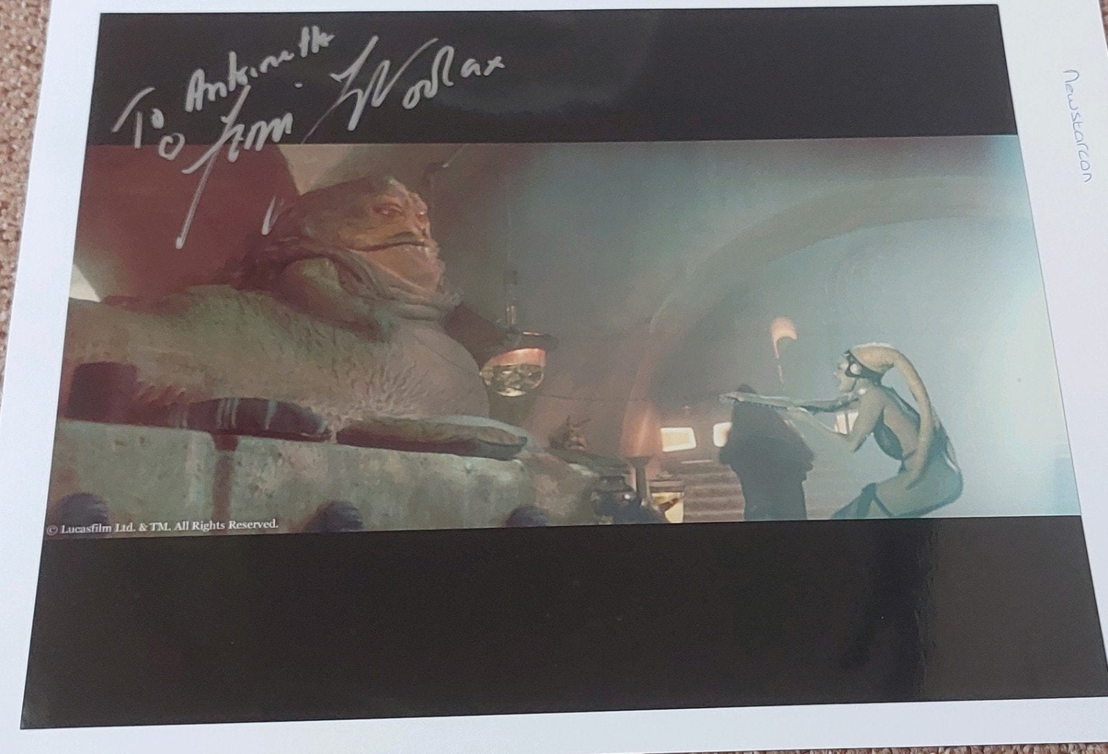 Handtekening Femi Taylor, Verzamelen, Star Wars, Nieuw, Ophalen of Verzenden