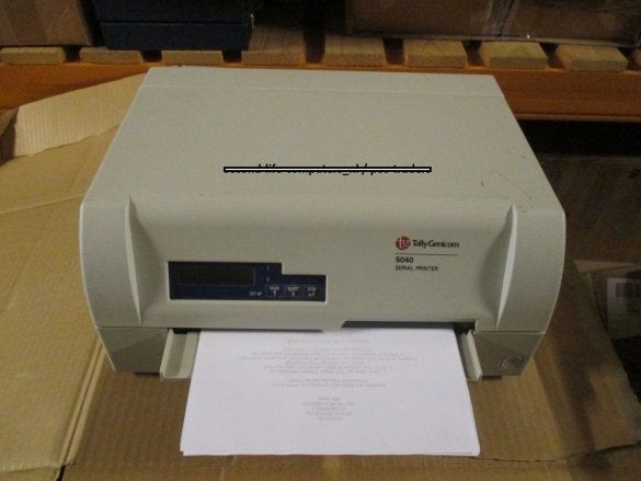 Tally Genicom 5040 Serial Bank Printer PARALLEL SERIAL USB, Computers en Software, Niet ingevuld, Gebruikt, Matrix-printer, Printer