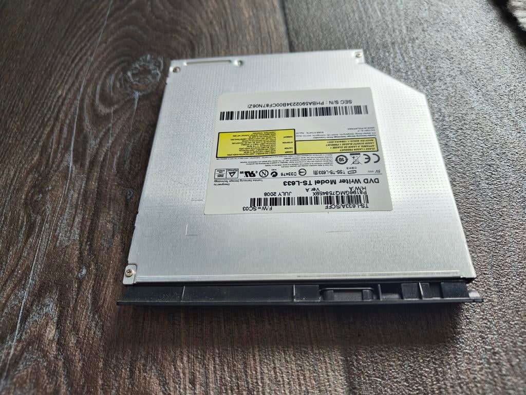 Laptop DVD Brander TS-L633 (Slimline SATA), Computers en Software, Optische drives, Intern, Gebruikt, Dvd, Ophalen of Verzenden