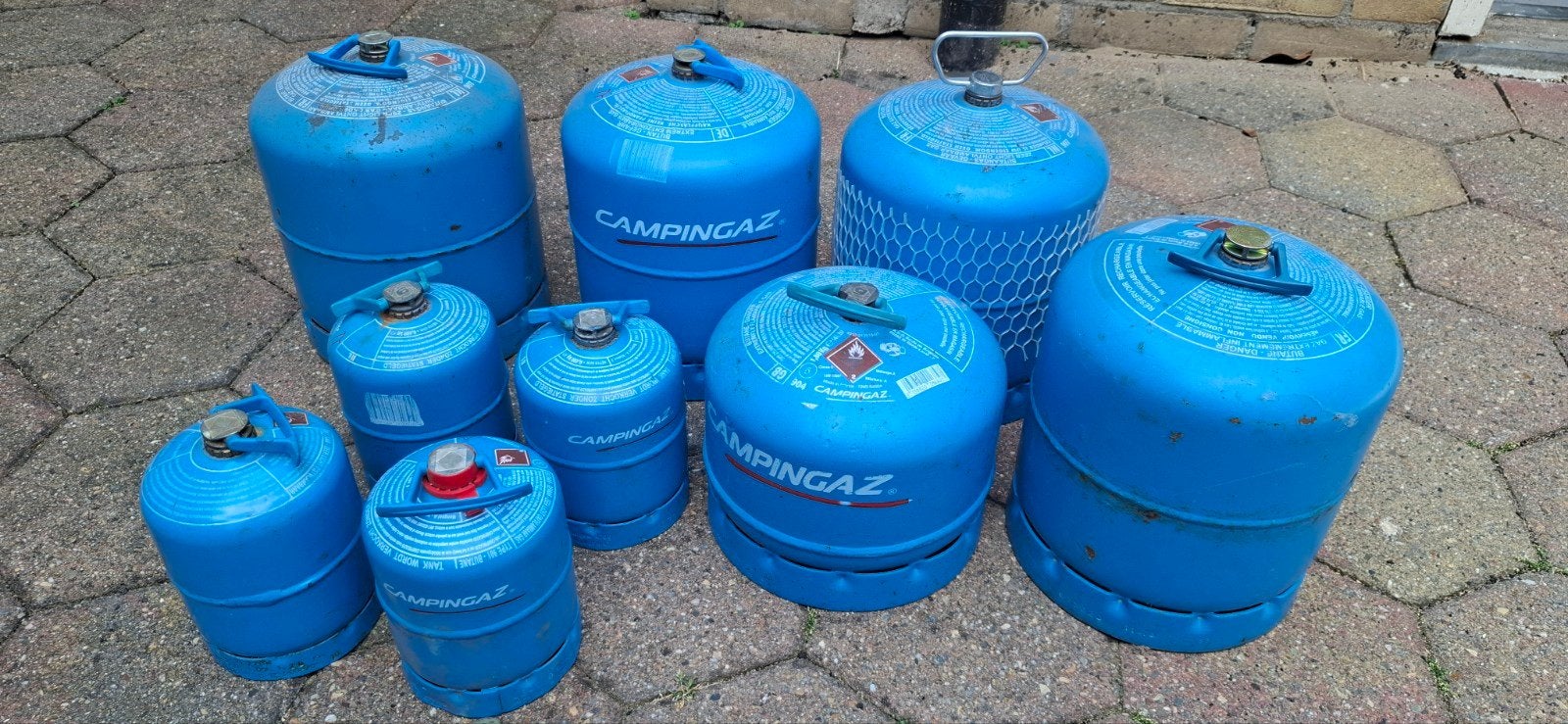 Campingaz gasflessen (leeg), Caravans en Kamperen, Kampeeraccessoires, Ophalen of Verzenden, Gebruikt