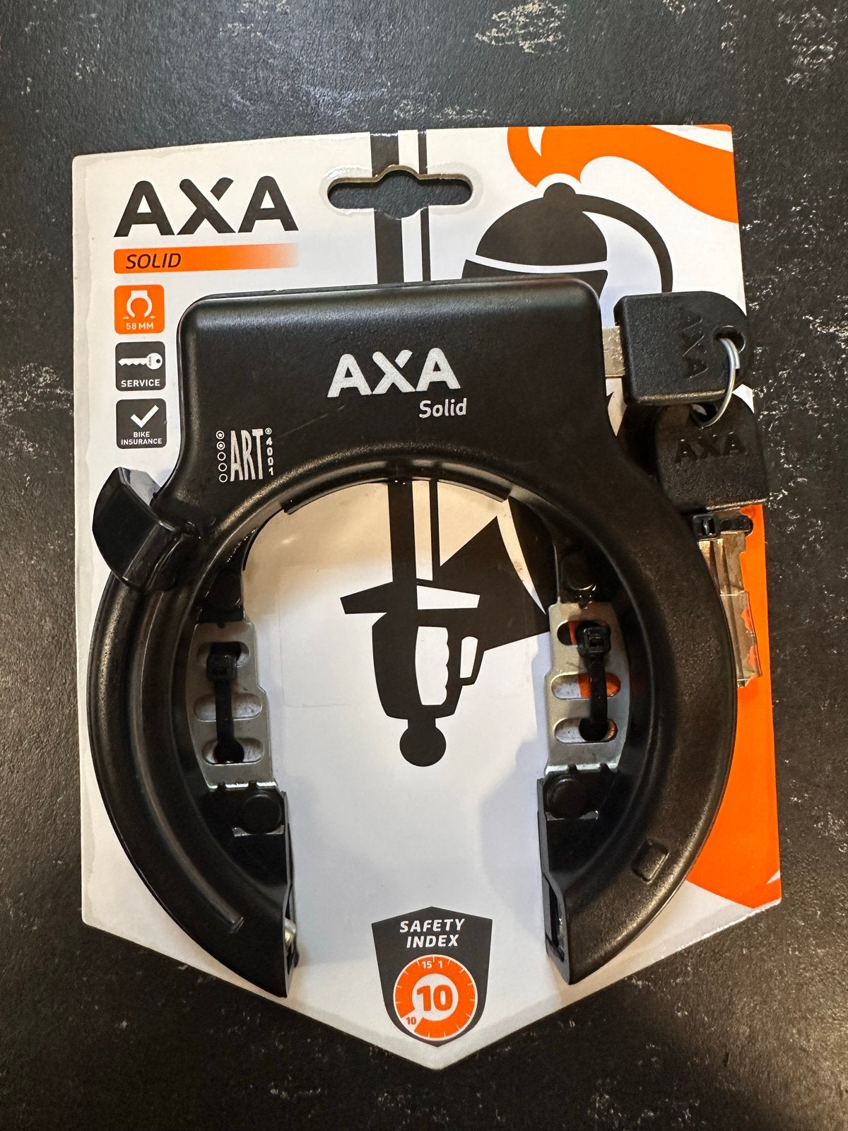 Nieuw AXA Solid Ringslot met ART keurmerk, Fietsen en Brommers, Ophalen of Verzenden, Nieuw, Ringslot